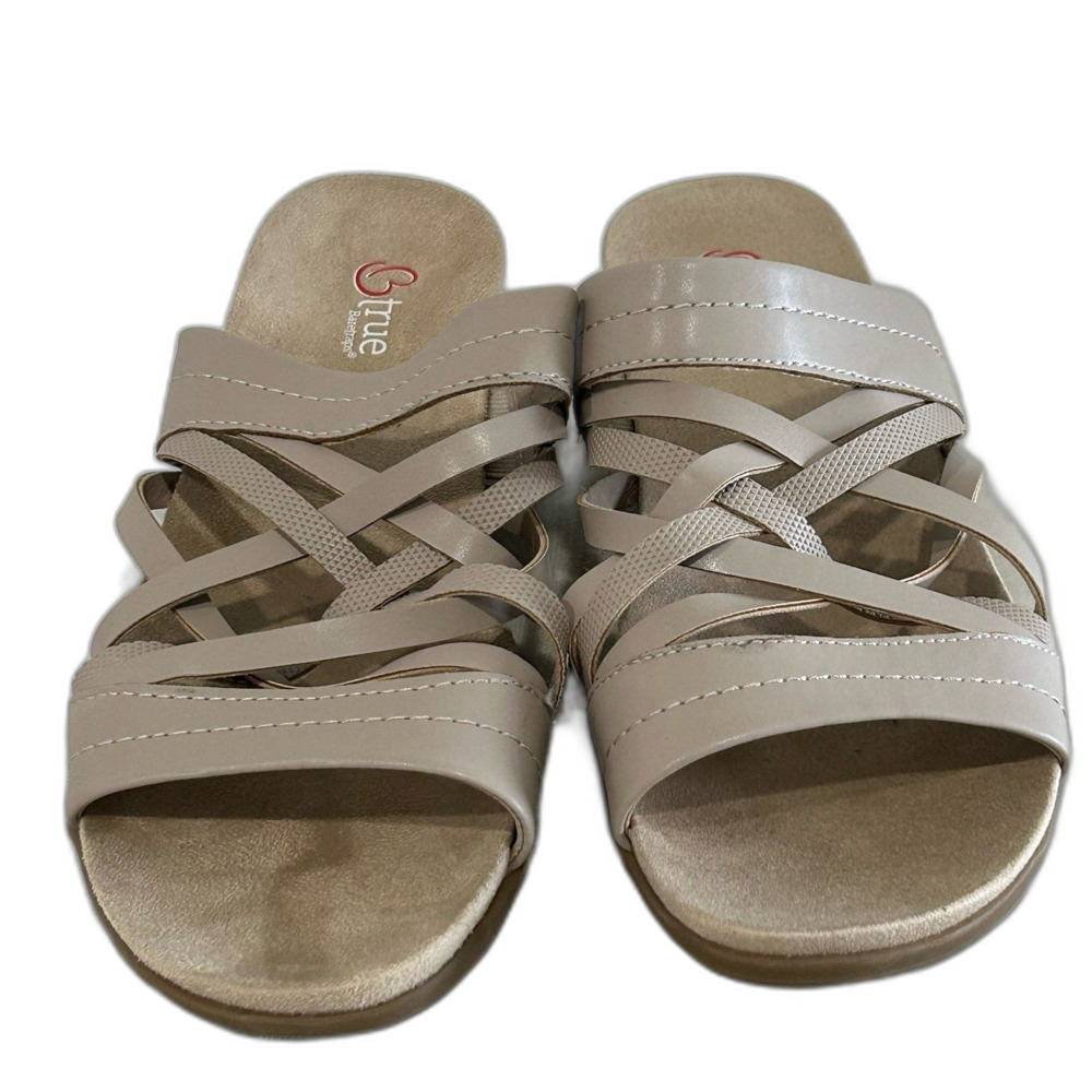 Btrue Baretraps Sandals Women's Size 9M Jany Strappy Color Tan LNWOT